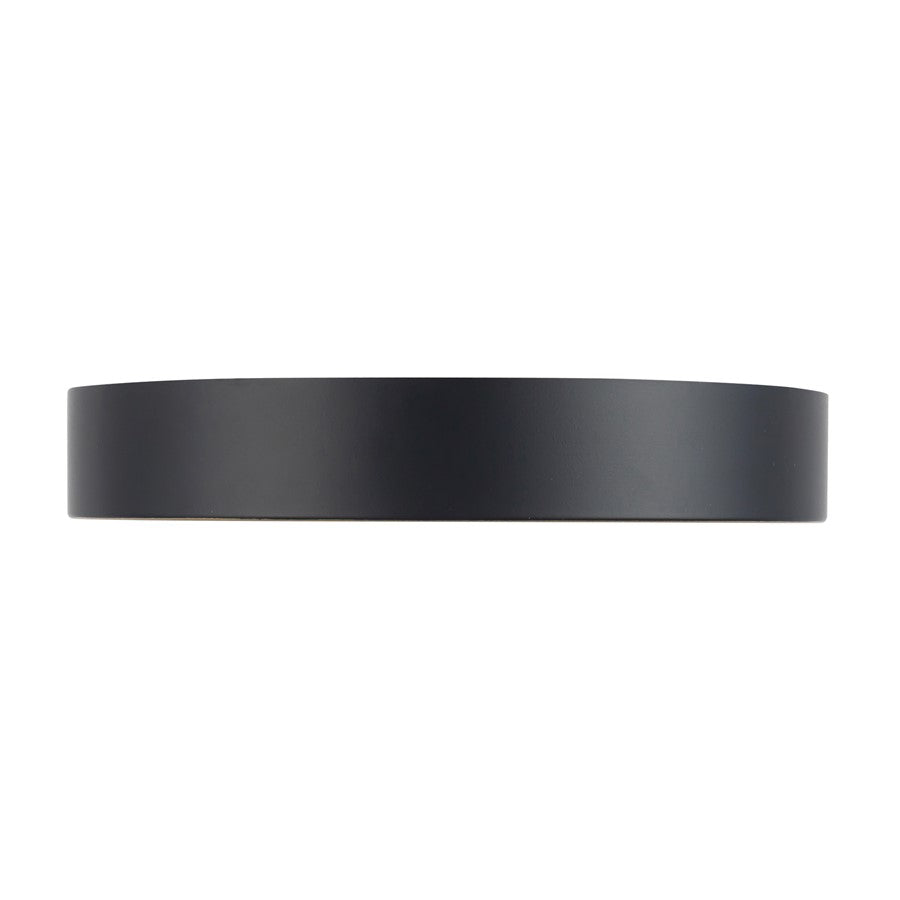 Kuzco Nix 7" Black Dimmable LED Flush Mount, Black/Gold