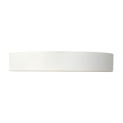 Kuzco Nix 7" Wht Dimmable LED Flush Mount, White/Gold