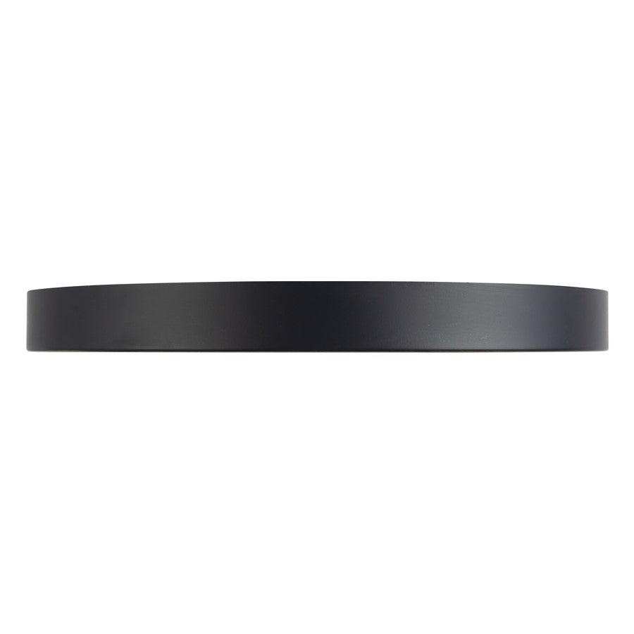 Kuzco Nix 12" Black Dimmable LED Flush Mount, Black/Gold