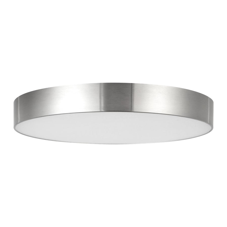 Kuzco Musa 11" Silver Dimmable LED Flush Mount, Brushed Nickel