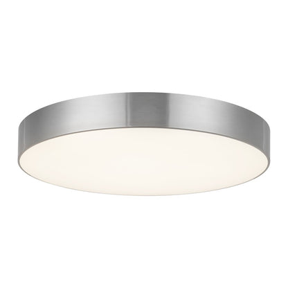 Kuzco Musa 11" Silver Dimmable LED Flush Mount, Brushed Nickel