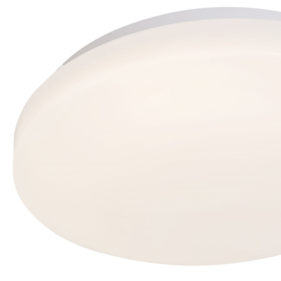 Kuzco Tio 11" Acrylic Wht Dimmable LED Flush Mount, Acrylic