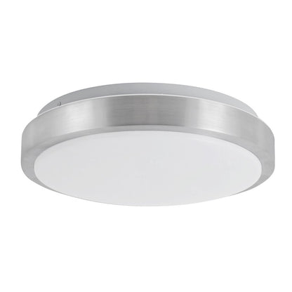 Kuzco Yanis 12" Brushed Nickel Dimmable LED Flush Mount, Brushed Nickel