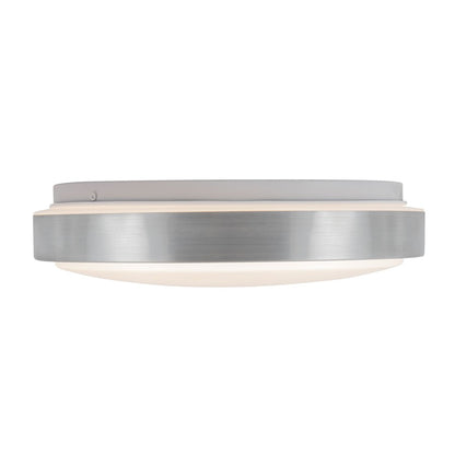 Kuzco Yanis 12" Brushed Nickel Dimmable LED Flush Mount, Brushed Nickel