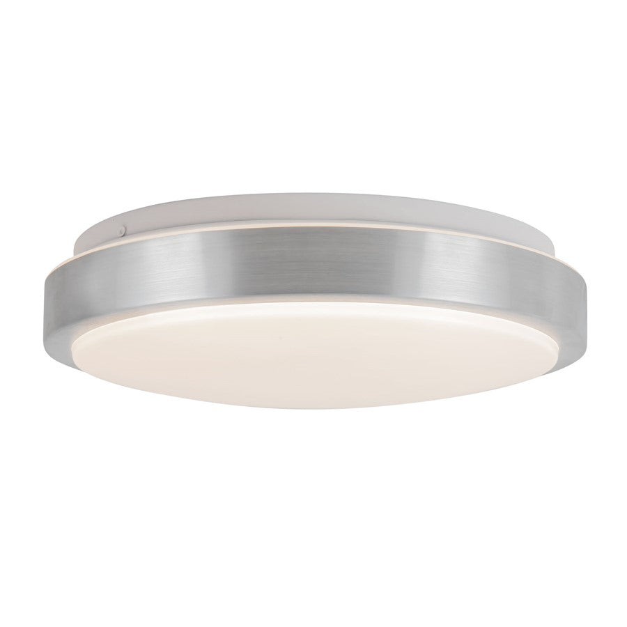 Kuzco Yanis 12" Brushed Nickel Dimmable LED Flush Mount, Brushed Nickel