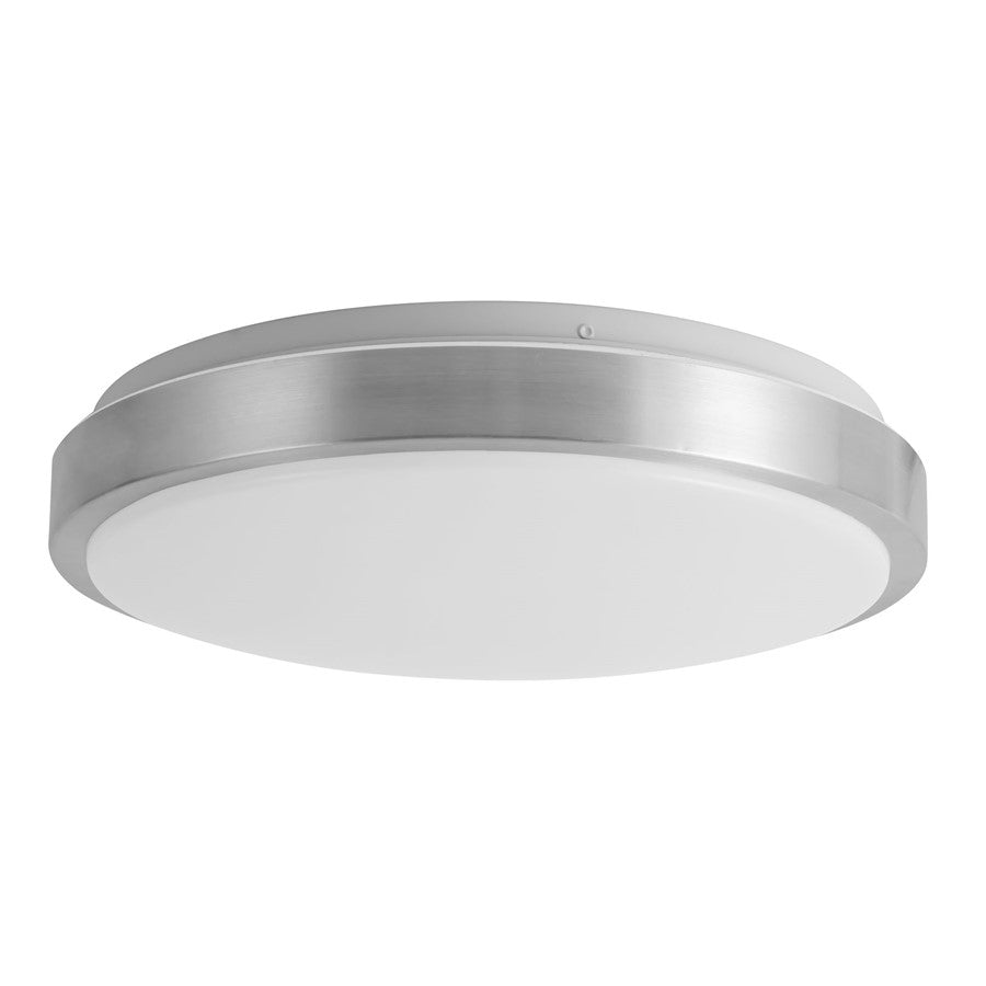 Kuzco Yanis 16" Brushed Nickel Dimmable LED Flush Mount, Brushed Nickel