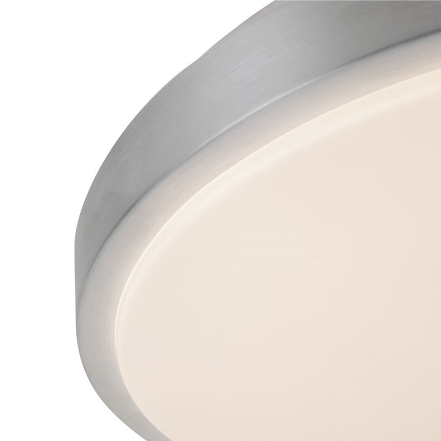 Kuzco Yanis 16" Brushed Nickel Dimmable LED Flush Mount, Brushed Nickel