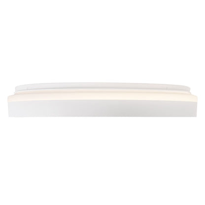 Kuzco Beanie 19" Wht Dimmable LED Flush Mount, White
