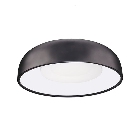 Kuzco Beacon 20" LED Flush Mount, Black/Opal - FM13120-BK