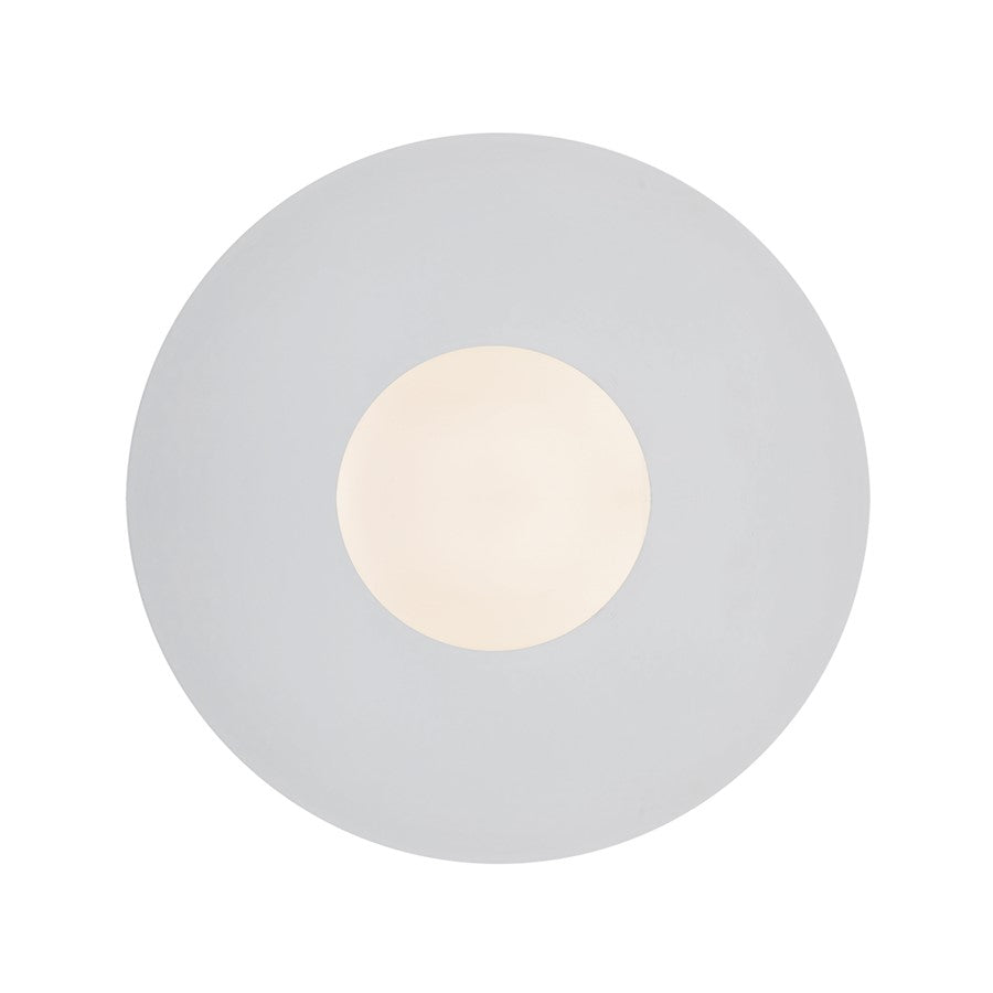 Kuzco Elixir 10" LED Flush Mount, Chrome/Steel Shade
