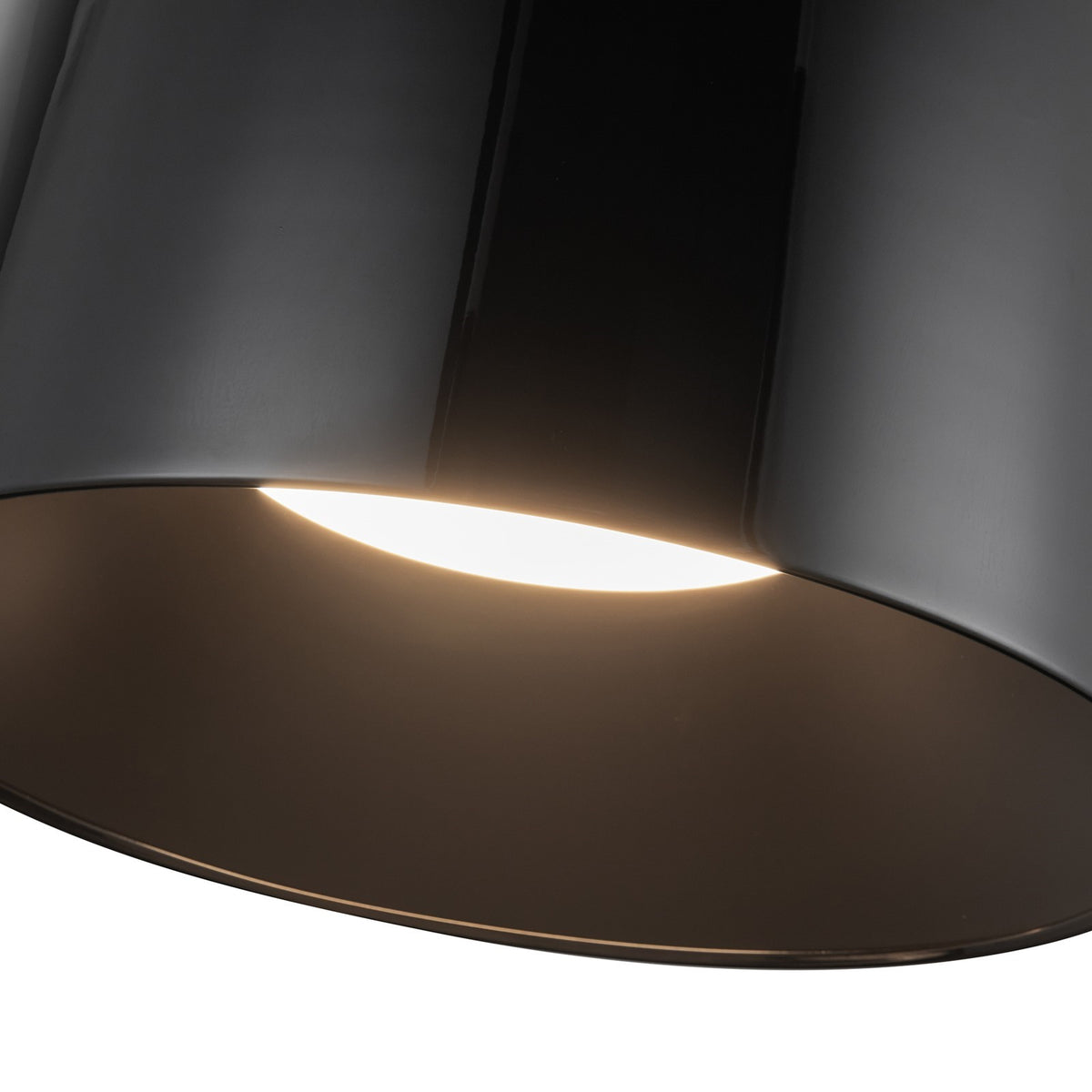 Kuzco Etta 12in LED Flush Mount | Modern Jet Black Steel and Polymeric Diffuser | Living Room & Bedroom Ceiling Light | Model FM16512-JB-3WCCT-UNV