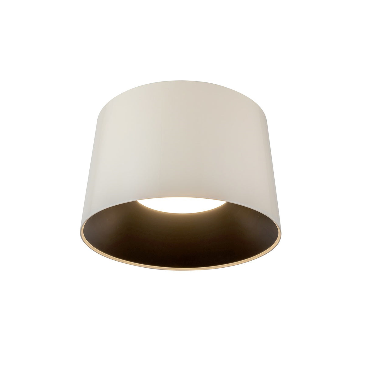 Kuzco Etta 12in Flush Mount | Modern Pearl White Steel and Polymeric Diffuser | Bedroom & Hallway | 1710lm 3CCT | Model FM16512-PW-3WCCT-UNV