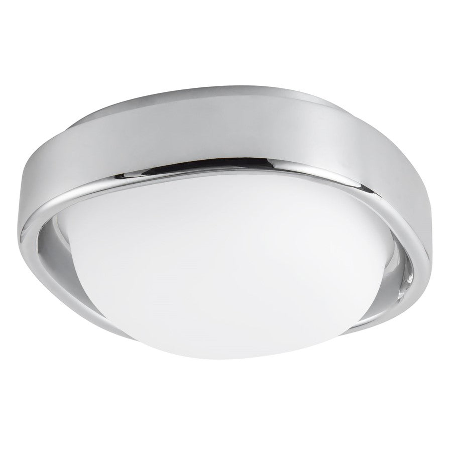 Kuzco Pebble 8" Silver Dimmable LED Flush Mount, Chrome