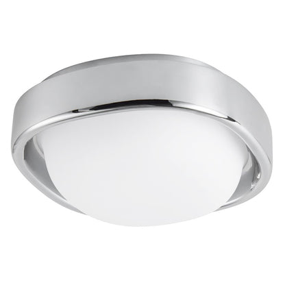 Kuzco Pebble 8" Silver Dimmable LED Flush Mount, Chrome