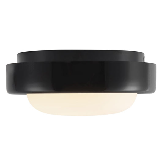 Kuzco Pebble 8" Blk Dim LED Flush Mount, Glossy Blk - FM17308-GBK