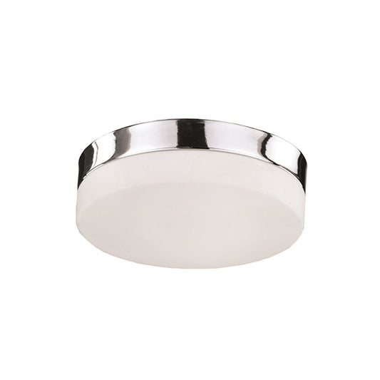 Kuzco Lomita 11" LED Flush Mount, Chrome/Opal - FM2011-CH