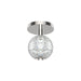 Alora Marni 5" LED Flush Mount, Nickel/Clear Carved Acrylic - FM321201PN
