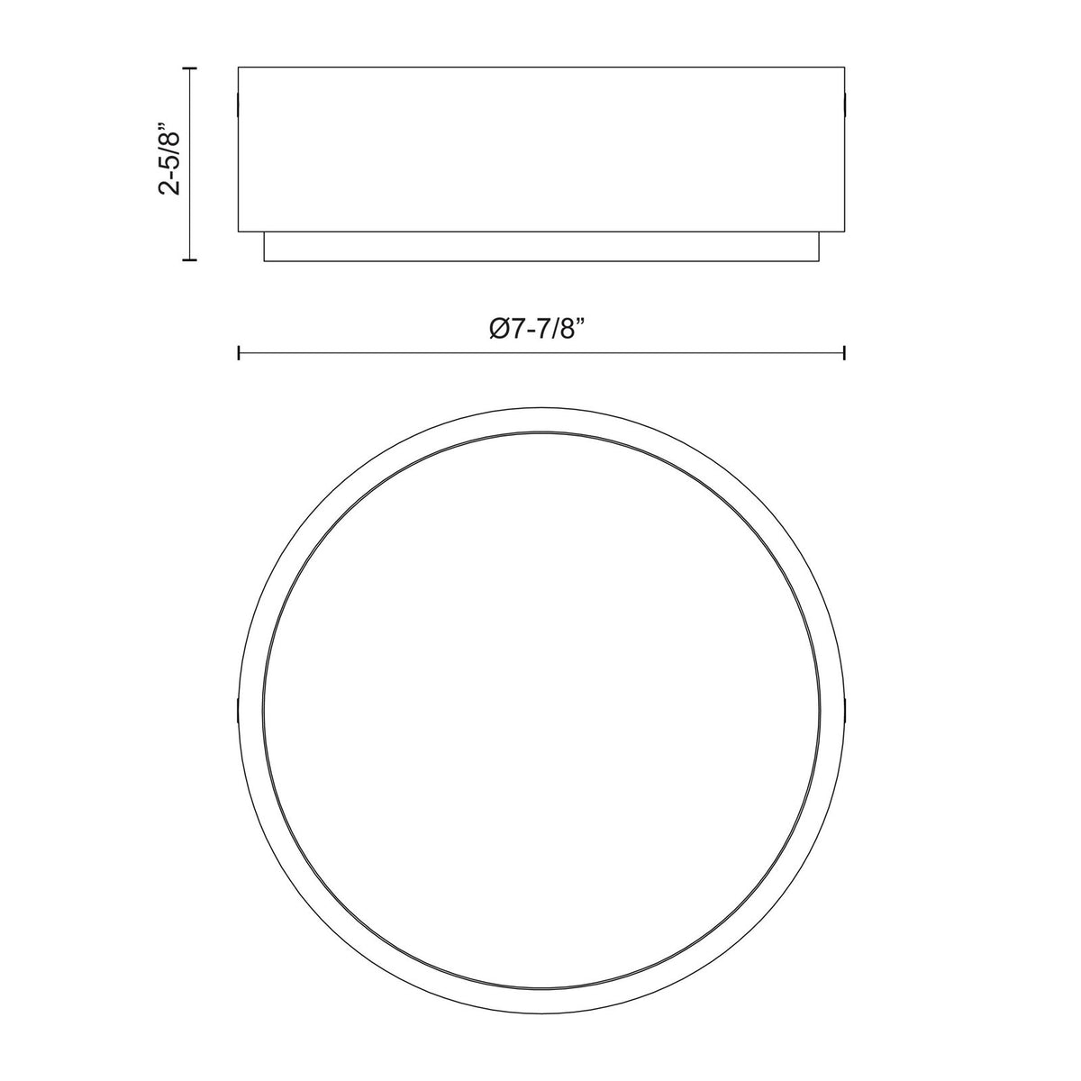 Kuzco Blanco 8in 1-Light Flush Mount | Modern Polished Nickel and Alabaster Stone | Hallway & Bedroom | 7.875 x 2.625 in | Model FM325108PNAR-5CCT