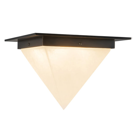 Kuzco Mineral 9" Blk Flush Mount, Urban Brz/Alabaster - FM345119UBAR