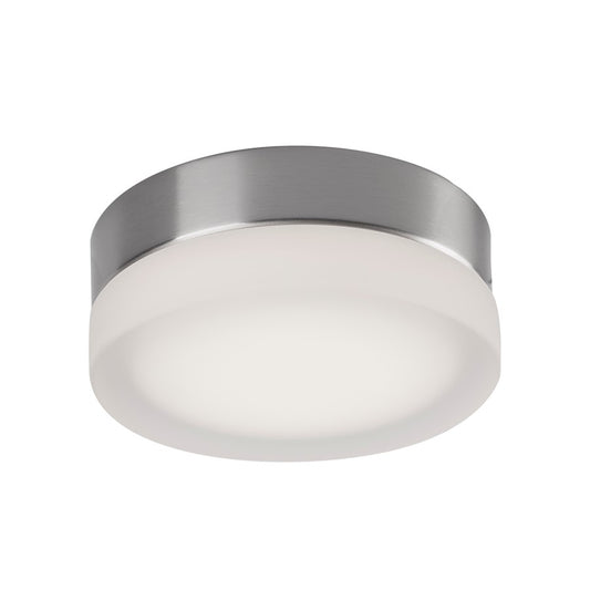 Kuzco Bedford 6" LED Flush Mount, Brushed Nickel/Frosted/Frosted - FM3506-BN