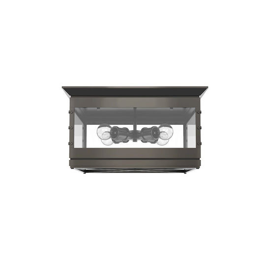 Alora Douglas 4 Light Flush Mount, Urban Bronze/Clear - FM351004UB