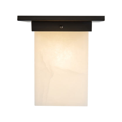 Kuzco Mineral 8" Blk Flush Mount, Urban Brz/Alabaster - FM356808UBAR