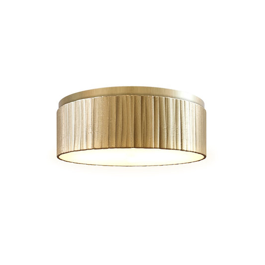 Alora Kensington 12" LED Flush Mount, Vintage Brass/Frosted - FM361212VB