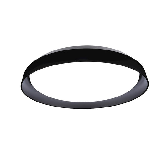 Kuzco Hampton 17" LED Flush, Black/Frost Acrylic , 5CCT - FM43117-BK-5CCT