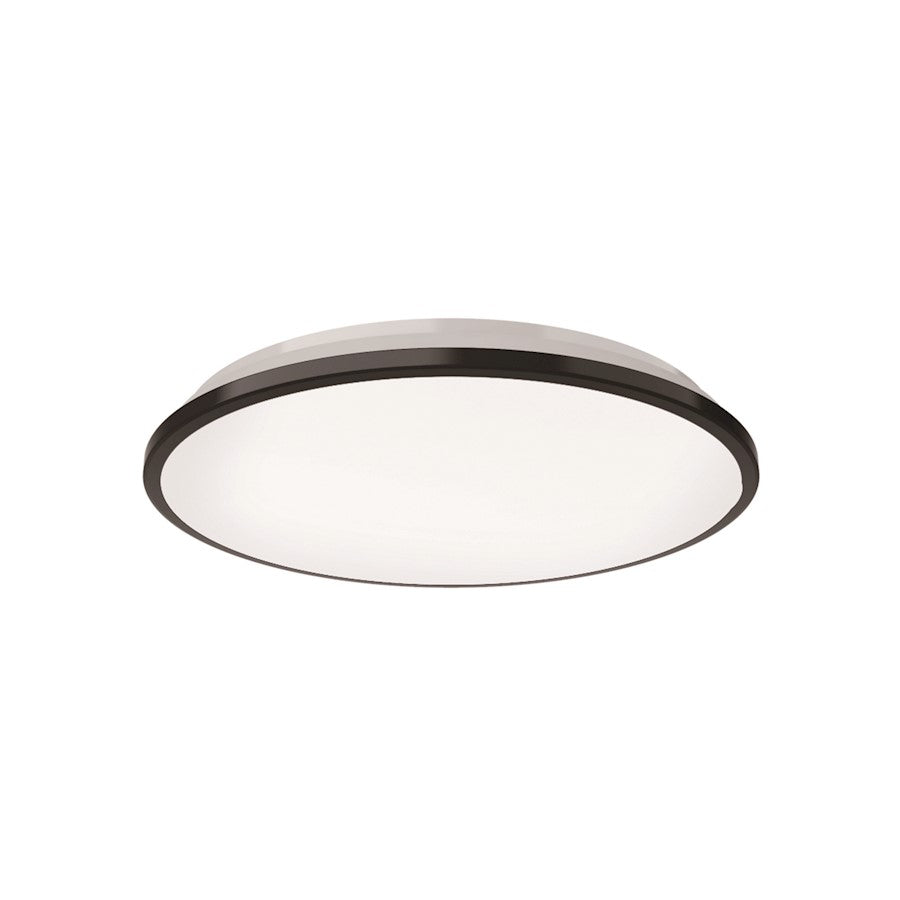 Kuzco Brook 11" LED Flush Mount, Black/Frosted Acrylic Diffuser - FM43311-BK