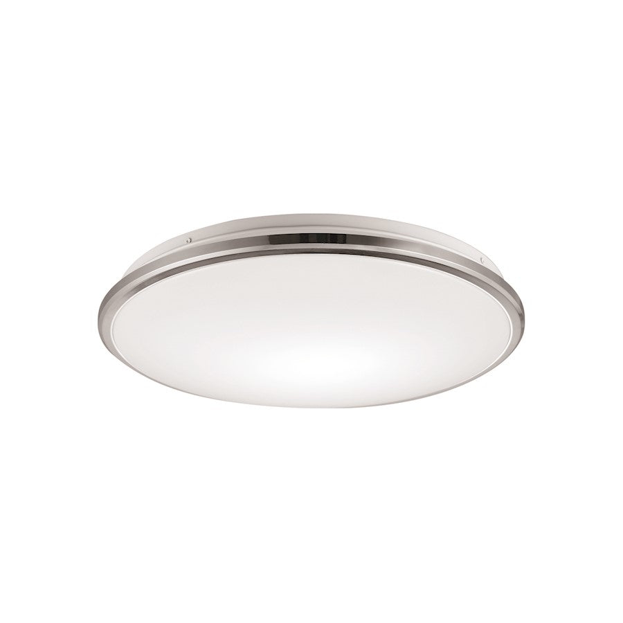 Kuzco Brook 11" LED Flush Mount, Chrome/Frosted Acrylic Diffuser - FM43311-CH