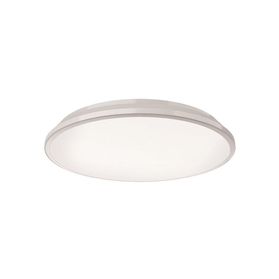 Kuzco Brook 11" LED Flush Mount, White/Frosted Acrylic Diffuser - FM43311-WH