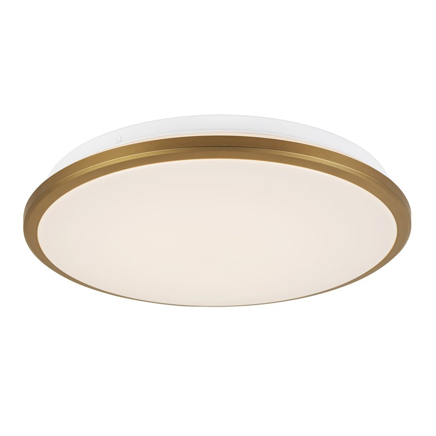 Kuzco Brook 13" Gold Dim LED Flush Mount, Brushed Gold - FM43313-BG-5CCT