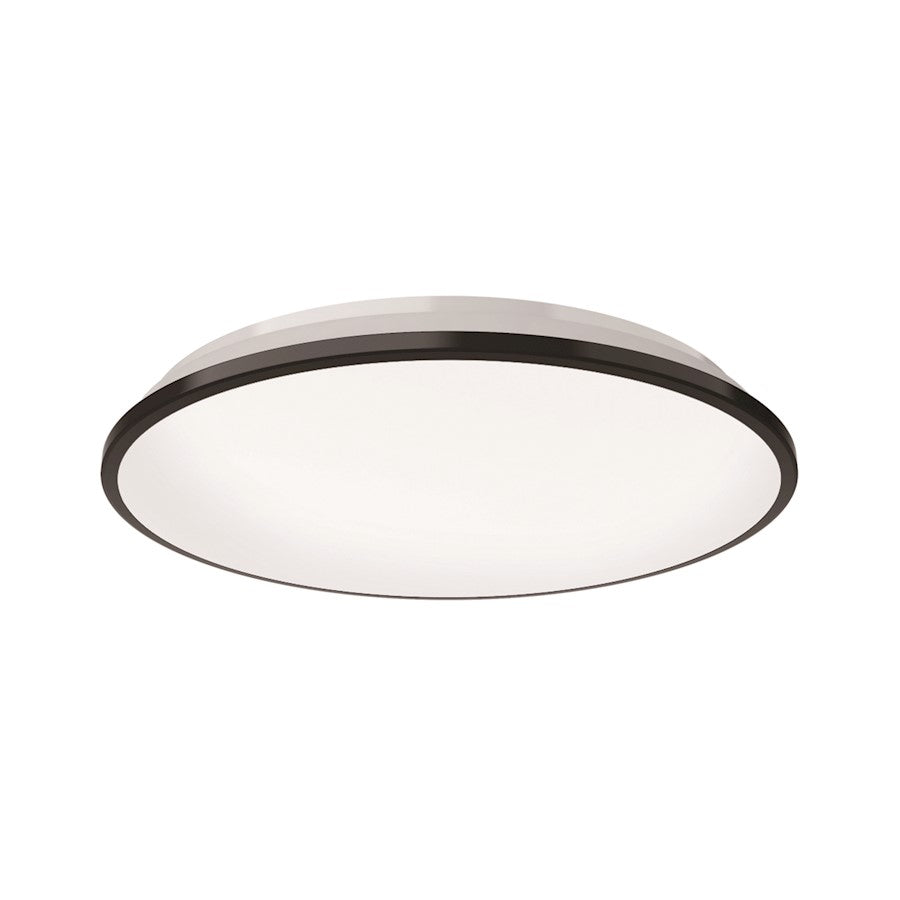 Kuzco Brook 13" LED Flush Mount, Black/Frosted Acrylic Diffuser - FM43313-BK