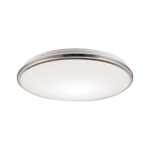 Kuzco Brook 13" LED Flush Mount, Chrome/Frosted Acrylic Diffuser - FM43313-CH