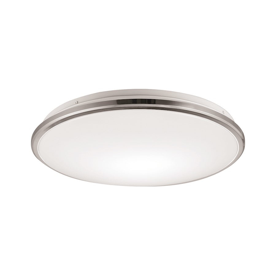 Kuzco Brook 13" LED Flush, Chrome/Frost Acrylic Diffuser, 5CCT - FM43313-CH-5CCT