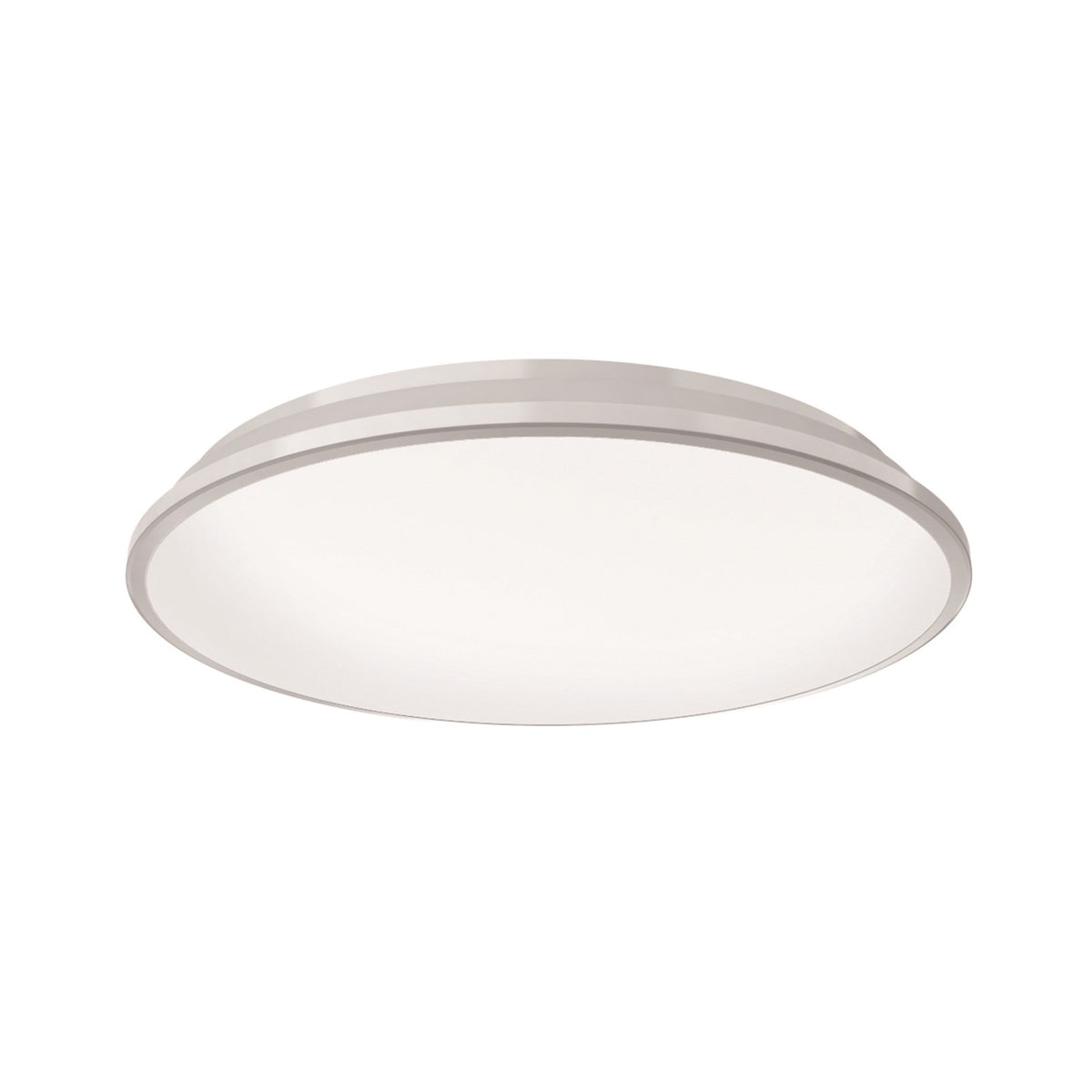 Kuzco Brook 13in Flush Mount | White Steel and Frosted Acrylic | Bedroom & Hallway | 13.125 x 2.25 in | Model FM43313-WH-5CCT