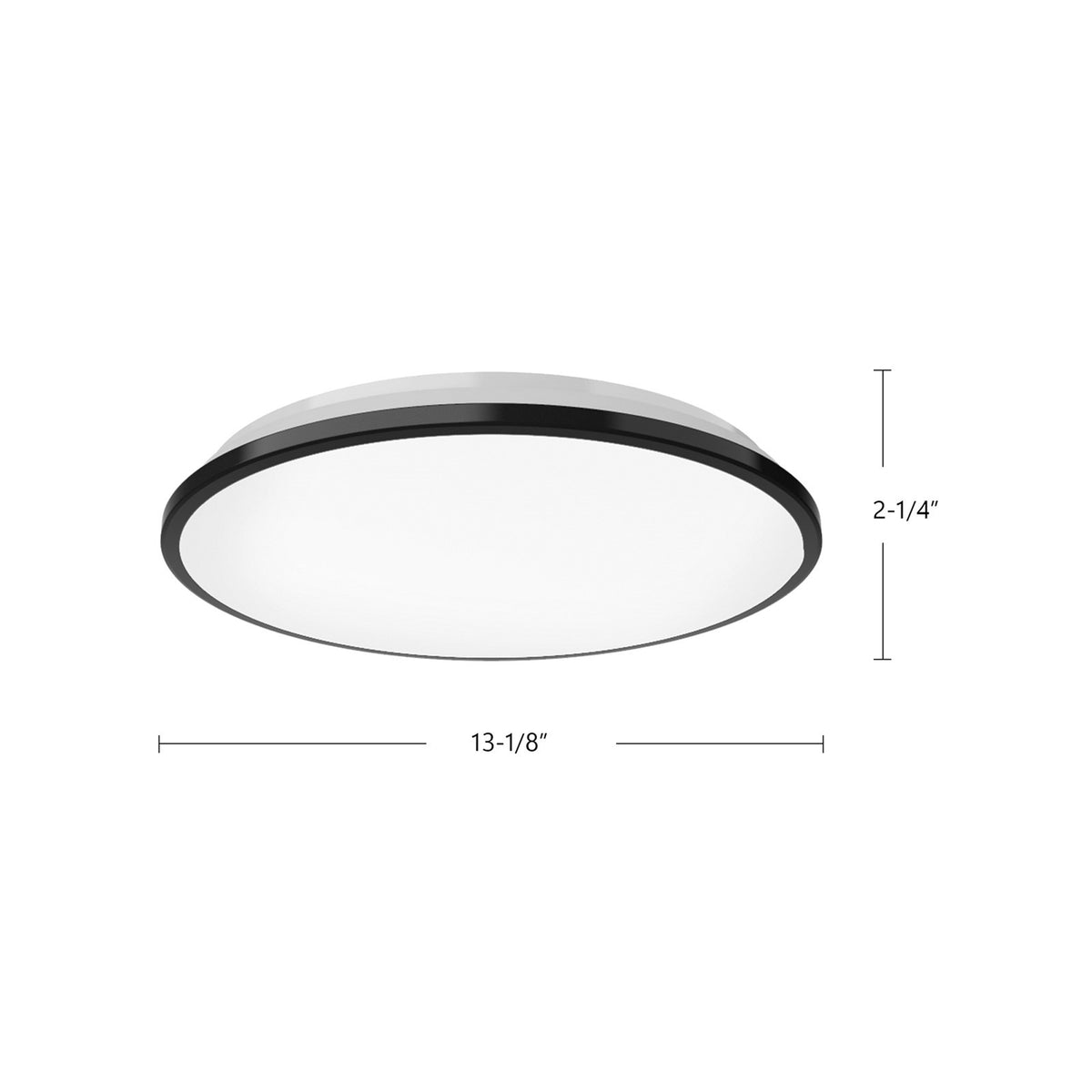 Kuzco Brook 13in Flush Mount | White Steel and Frosted Acrylic | Bedroom & Hallway | 13.125 x 2.25 in | Model FM43313-WH-5CCT