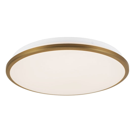 Kuzco Brook 15" Gold Dim LED Flush Mount, Brushed Gold - FM43315-BG-5CCT