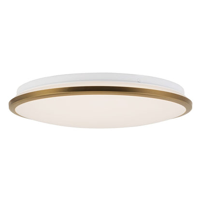 Kuzco Brook 15" Gold Dimmable LED Flush Mount, Brushed Gold