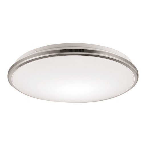 Kuzco Brook 15" LED Flush Mount, Chrome/Frosted Acrylic Diffuser - FM43315-CH