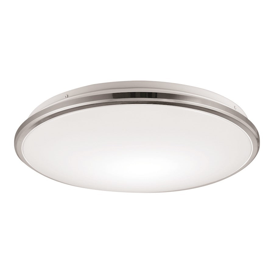 Kuzco Brook 15" LED Flush, Chrome/Frost Acrylic Diffuser, 5CCT - FM43315-CH-5CCT