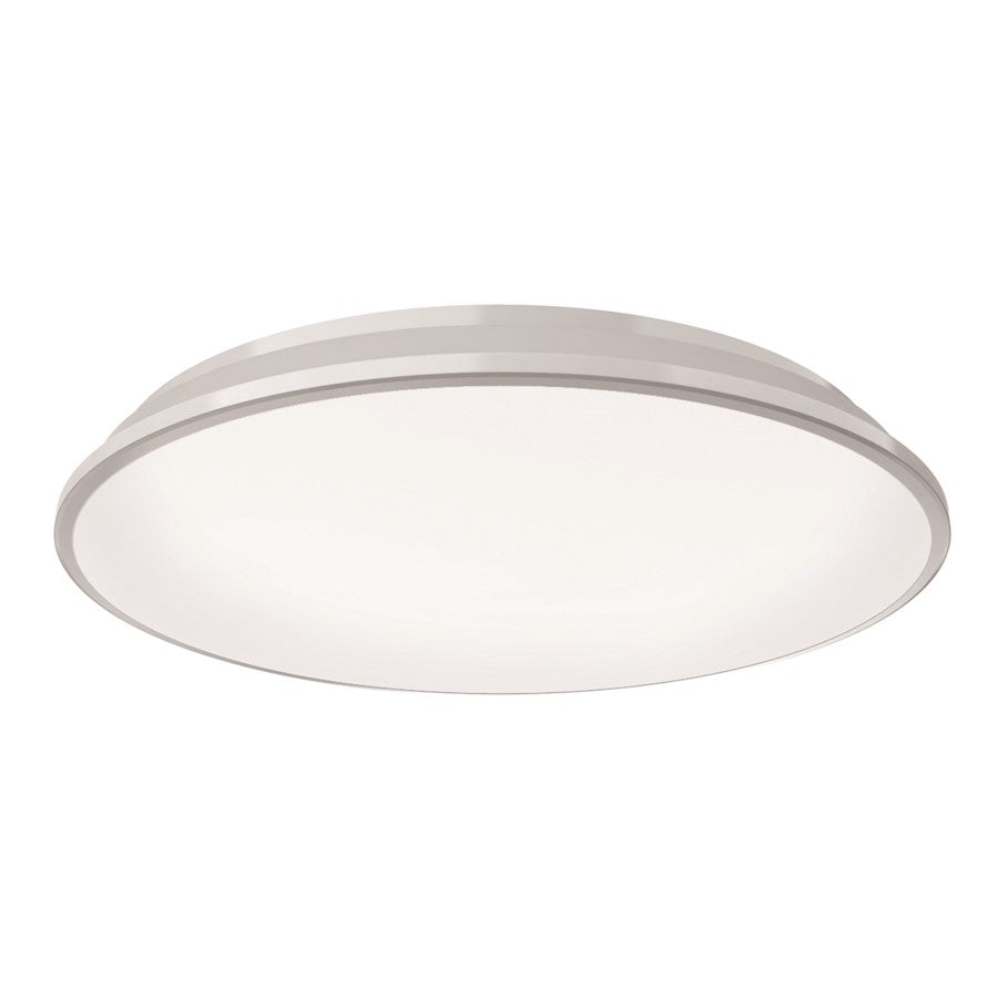 Kuzco Brook 15" LED Flush Mount, White/Frosted Acrylic Diffuser - FM43315-WH