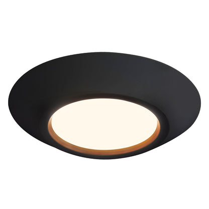 Kuzco Weylo 5" Black Dimmable LED Flush Mount, Black