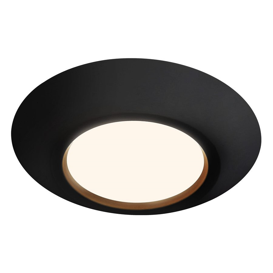 Kuzco Weylo 5" Black Dimmable LED Flush Mount, Black