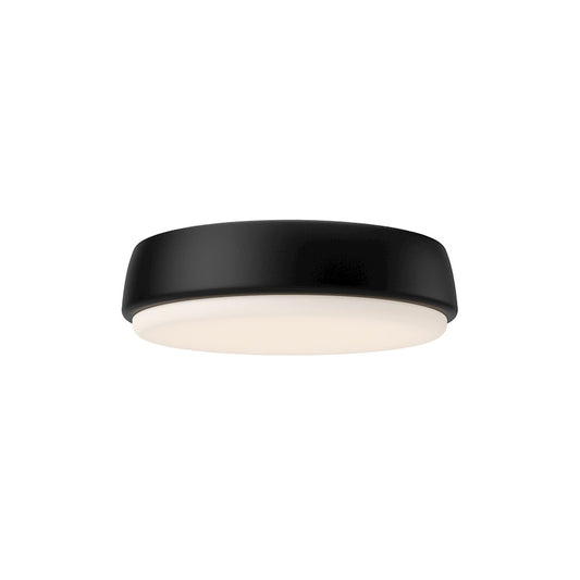 Alora Mood Laval 9" LED Flush Mount, Matte Black/Frosted Acrylic - FM503509MB