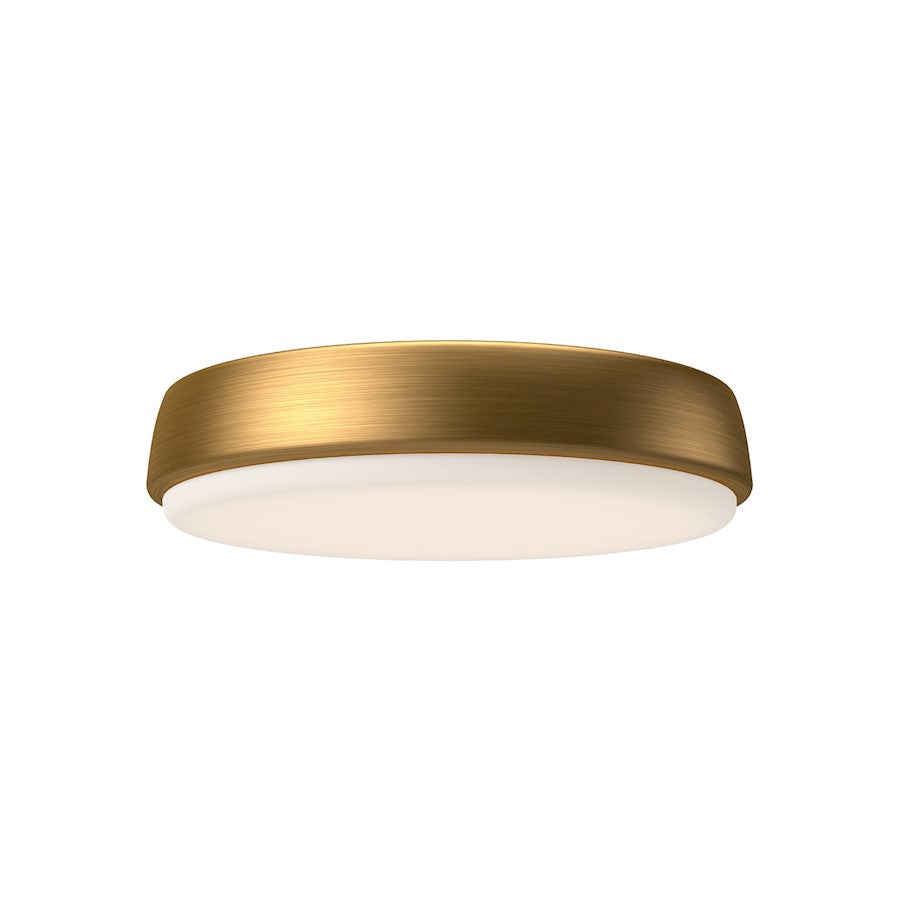 Alora Mood Laval 11" LED Flush Mount, Aged Gold/Frosted Acrylic - FM503611AG