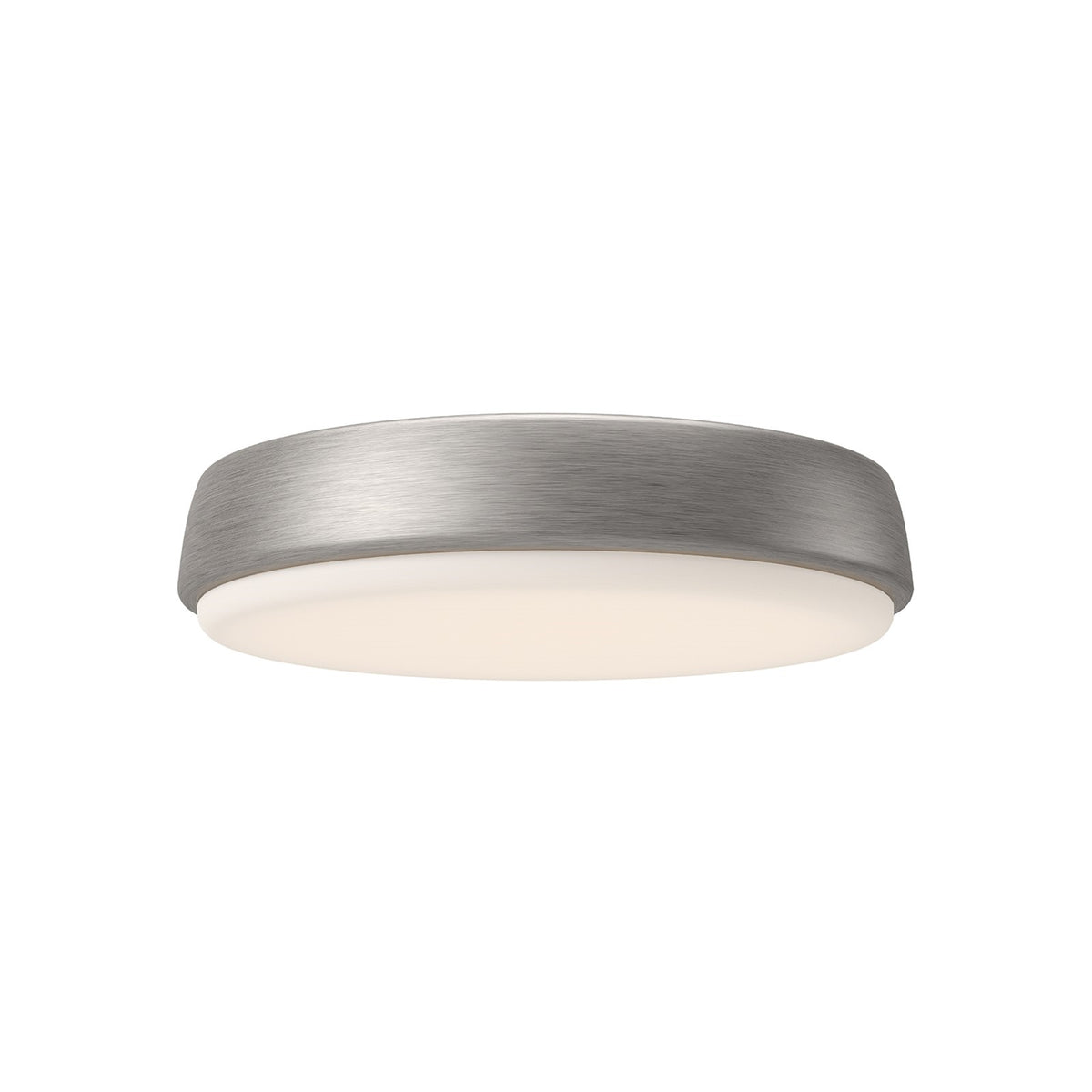 Kuzco Laval 11in Flush Mount | Classic Round Brushed Nickel and Frosted Acrylic | Bedroom & Hallway Ceiling Light | Model FM503611BN-5CCT
