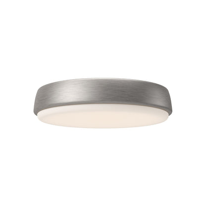 Kuzco Laval 11in Flush Mount | Classic Round Brushed Nickel and Frosted Acrylic | Bedroom & Hallway Ceiling Light | Model FM503611BN-5CCT