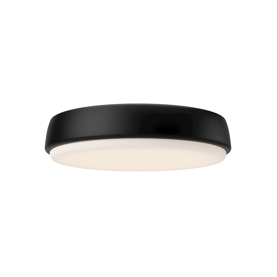 Alora Mood Laval 11" LED Flush Mount, Matte Black/Frosted Acrylic - FM503611MB