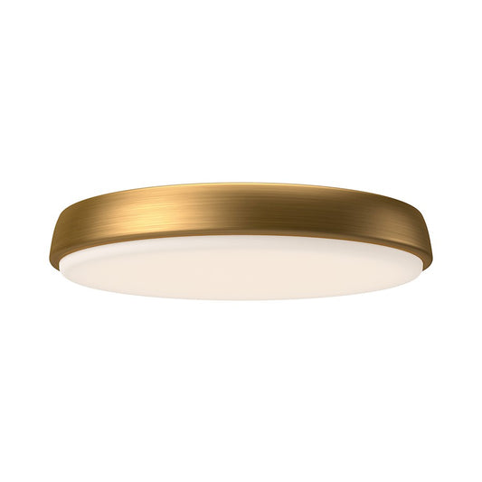 Alora Mood Laval 15" LED Flush Mount, Aged Gold/Frosted Acrylic - FM503715AG